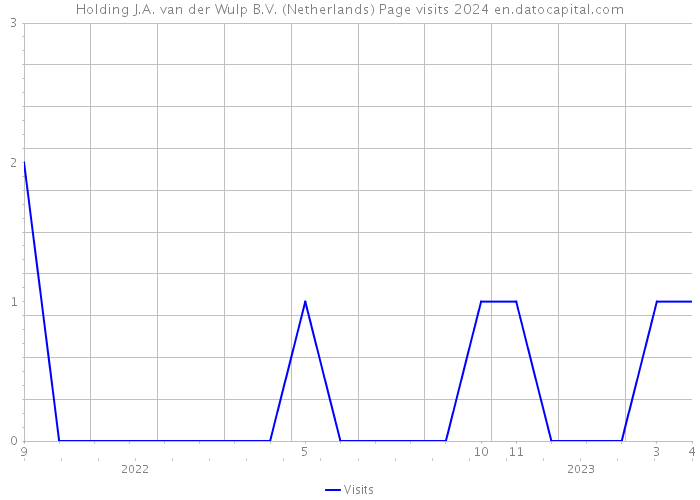 Holding J.A. van der Wulp B.V. (Netherlands) Page visits 2024 