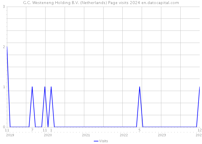 G.C. Westeneng Holding B.V. (Netherlands) Page visits 2024 