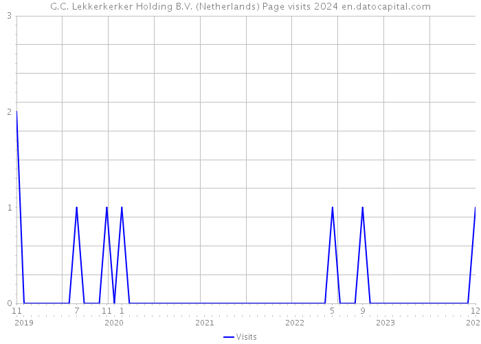 G.C. Lekkerkerker Holding B.V. (Netherlands) Page visits 2024 
