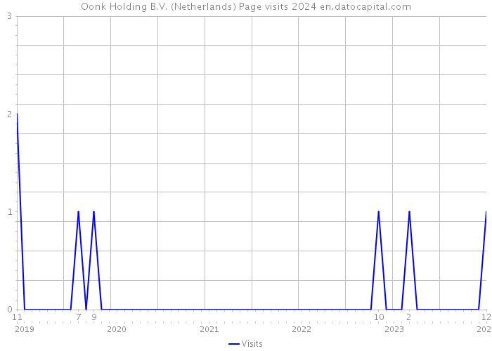 Oonk Holding B.V. (Netherlands) Page visits 2024 
