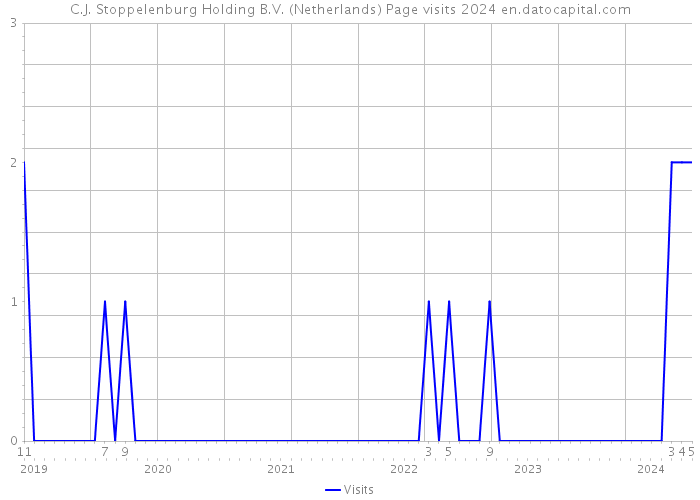 C.J. Stoppelenburg Holding B.V. (Netherlands) Page visits 2024 