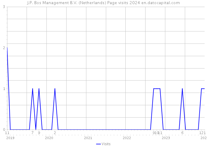 J.P. Bos Management B.V. (Netherlands) Page visits 2024 