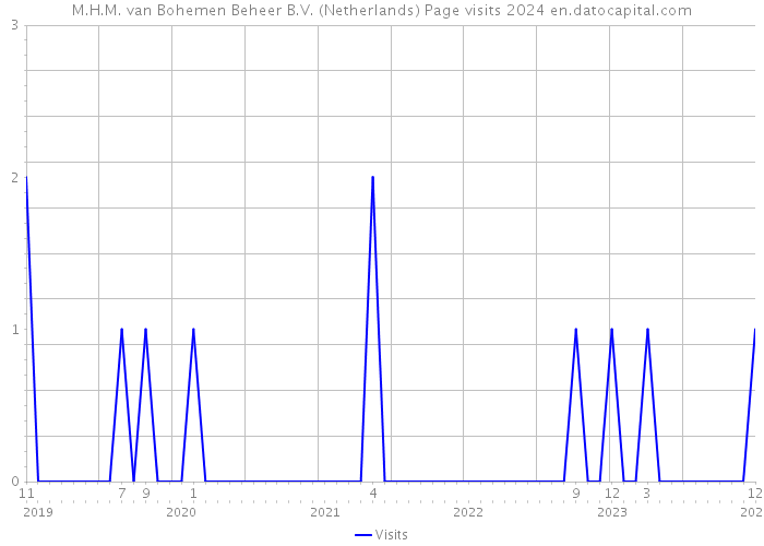 M.H.M. van Bohemen Beheer B.V. (Netherlands) Page visits 2024 