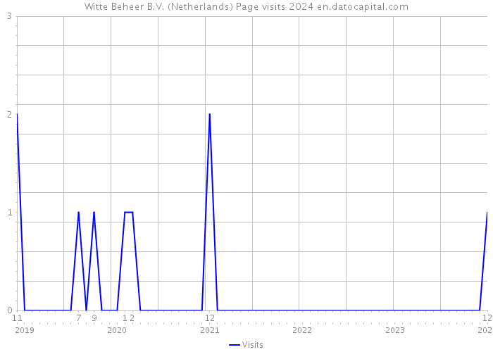 Witte Beheer B.V. (Netherlands) Page visits 2024 