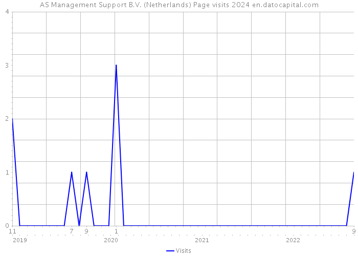 AS Management Support B.V. (Netherlands) Page visits 2024 