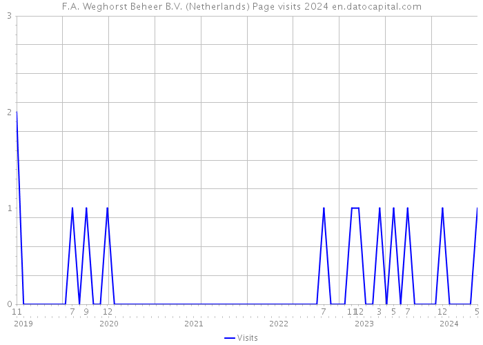 F.A. Weghorst Beheer B.V. (Netherlands) Page visits 2024 