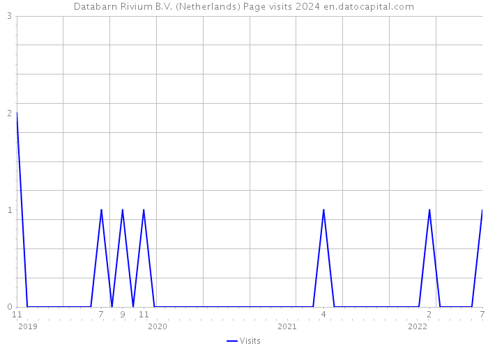 Databarn Rivium B.V. (Netherlands) Page visits 2024 