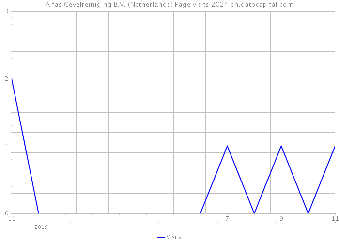 Alfas Gevelreiniging B.V. (Netherlands) Page visits 2024 