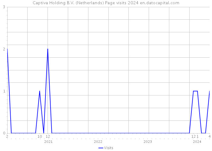 Captiva Holding B.V. (Netherlands) Page visits 2024 