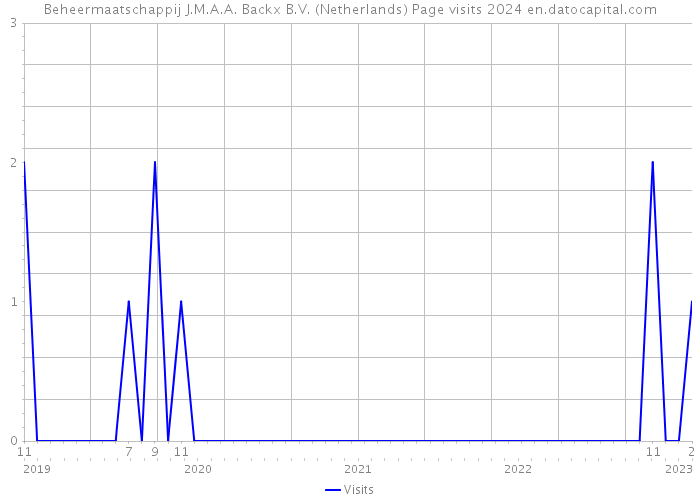 Beheermaatschappij J.M.A.A. Backx B.V. (Netherlands) Page visits 2024 