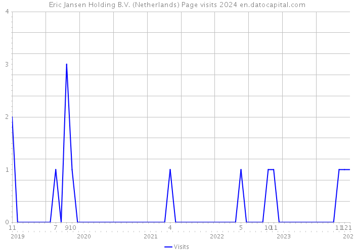 Eric Jansen Holding B.V. (Netherlands) Page visits 2024 