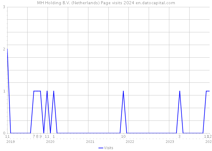 MH Holding B.V. (Netherlands) Page visits 2024 