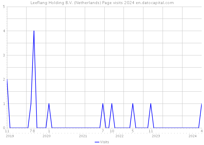 Leeflang Holding B.V. (Netherlands) Page visits 2024 