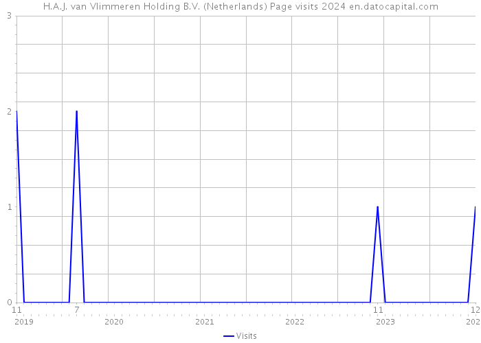 H.A.J. van Vlimmeren Holding B.V. (Netherlands) Page visits 2024 