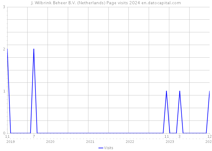 J. Wilbrink Beheer B.V. (Netherlands) Page visits 2024 