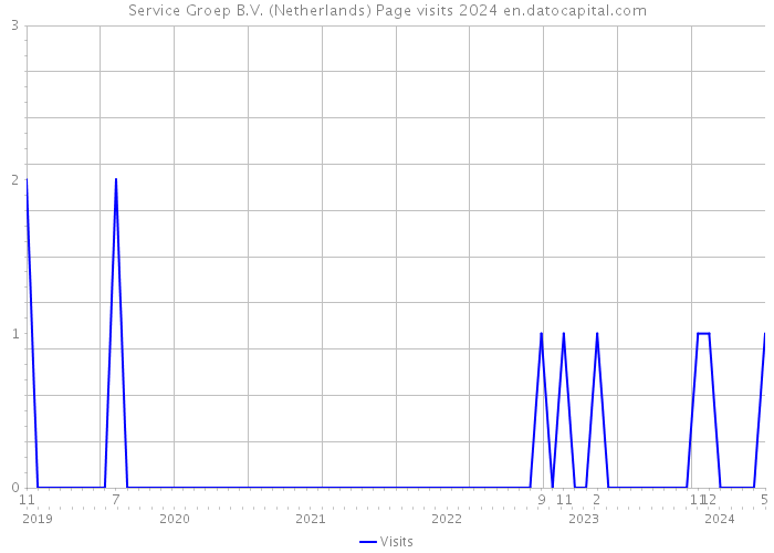 Service Groep B.V. (Netherlands) Page visits 2024 