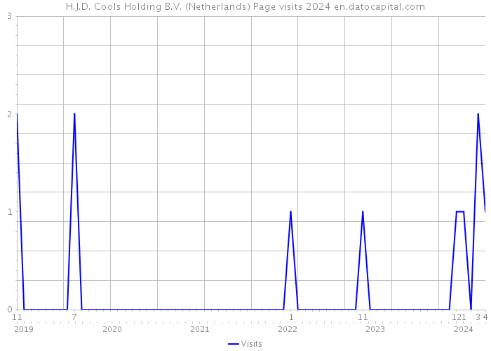 H.J.D. Cools Holding B.V. (Netherlands) Page visits 2024 