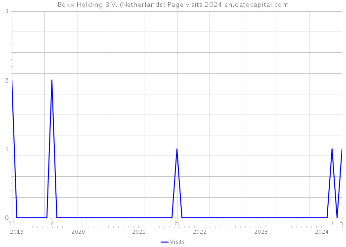 Bokx Holding B.V. (Netherlands) Page visits 2024 