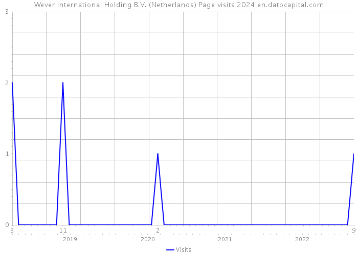Wever International Holding B.V. (Netherlands) Page visits 2024 