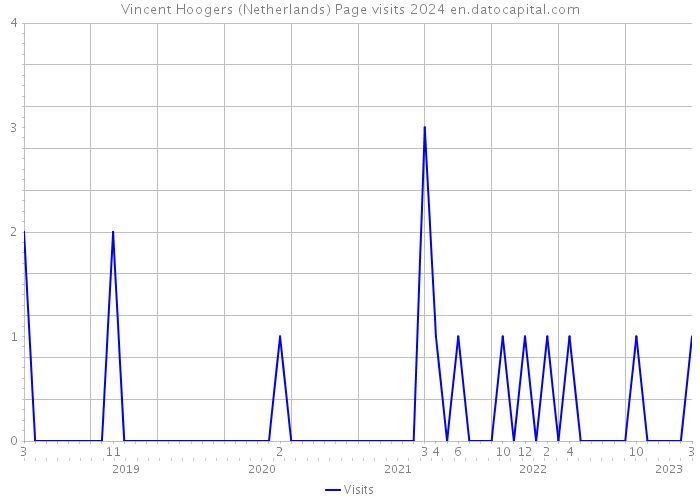 Vincent Hoogers (Netherlands) Page visits 2024 