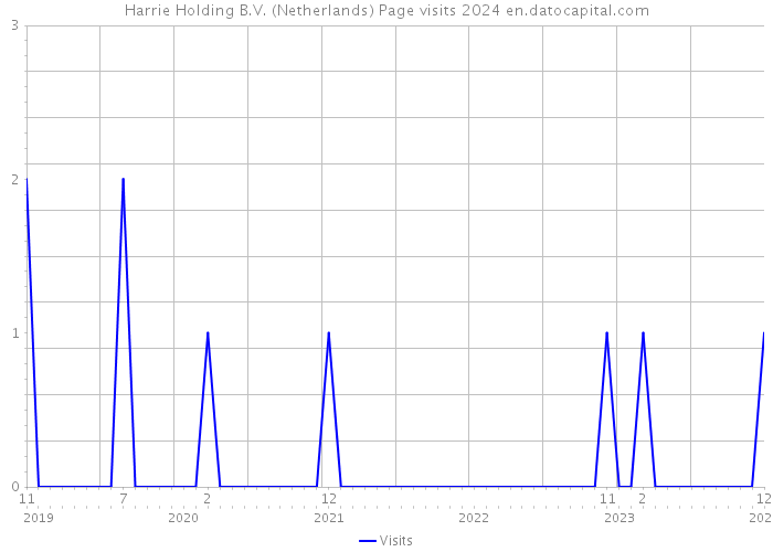 Harrie Holding B.V. (Netherlands) Page visits 2024 