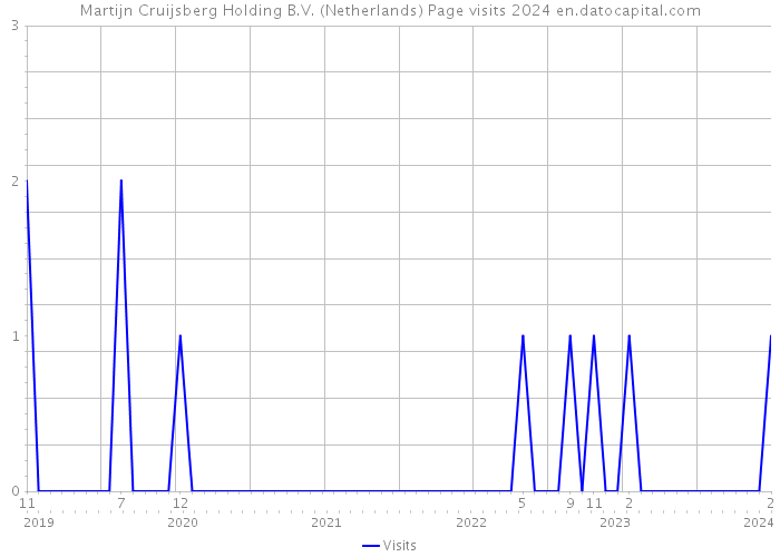 Martijn Cruijsberg Holding B.V. (Netherlands) Page visits 2024 