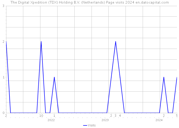 The Digital Xpedition (TDX) Holding B.V. (Netherlands) Page visits 2024 