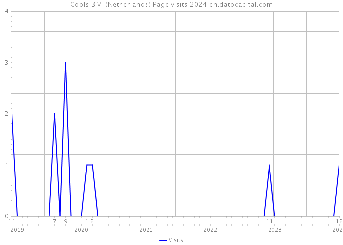 Cools B.V. (Netherlands) Page visits 2024 