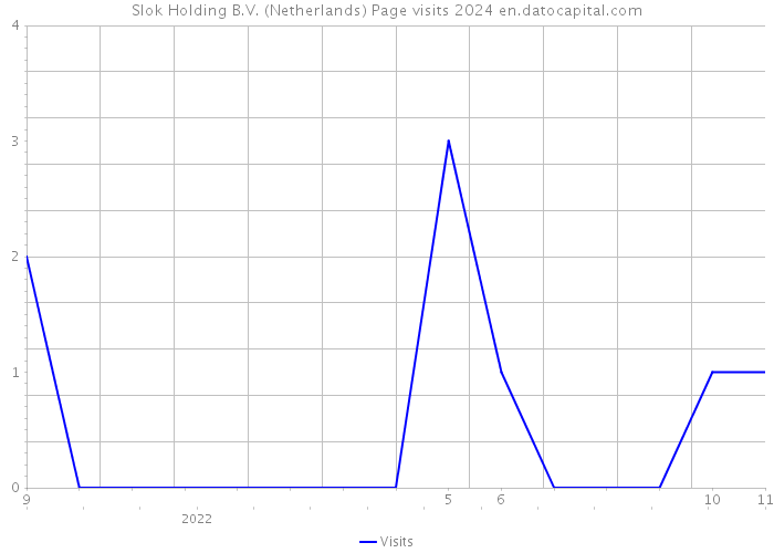 Slok Holding B.V. (Netherlands) Page visits 2024 