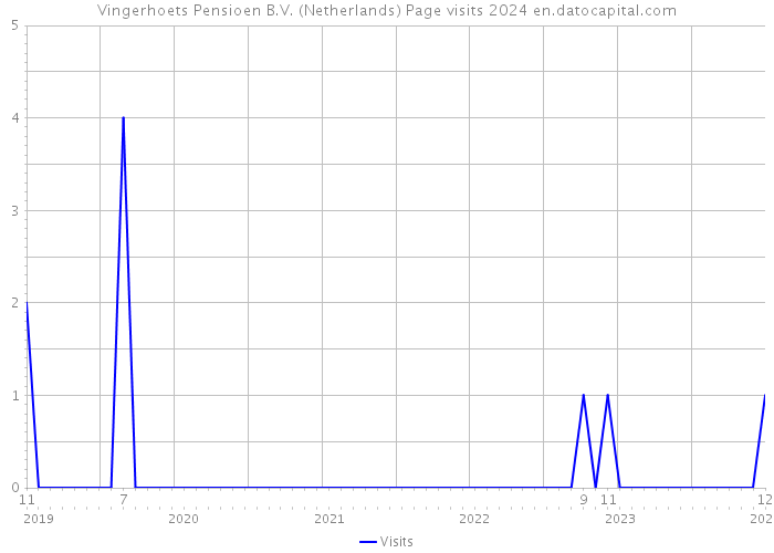 Vingerhoets Pensioen B.V. (Netherlands) Page visits 2024 