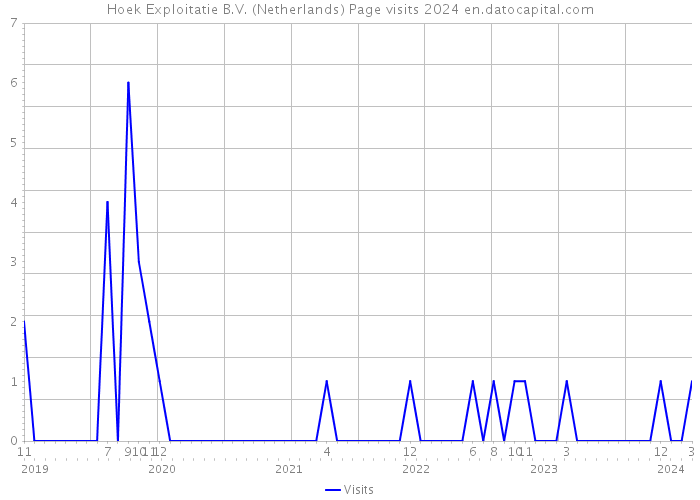 Hoek Exploitatie B.V. (Netherlands) Page visits 2024 