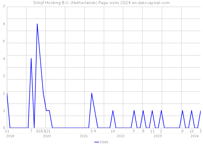 Schijf Holding B.V. (Netherlands) Page visits 2024 