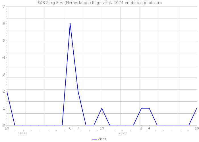 S&B Zorg B.V. (Netherlands) Page visits 2024 