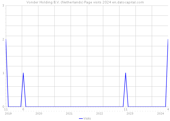 Vonder Holding B.V. (Netherlands) Page visits 2024 