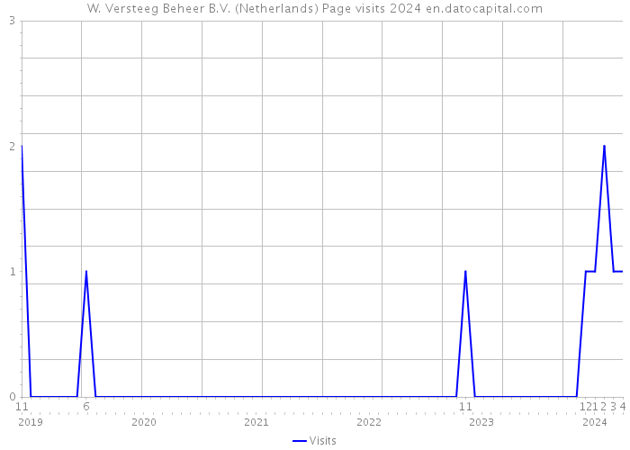 W. Versteeg Beheer B.V. (Netherlands) Page visits 2024 