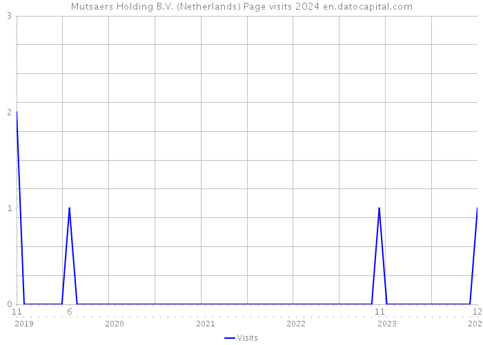 Mutsaers Holding B.V. (Netherlands) Page visits 2024 