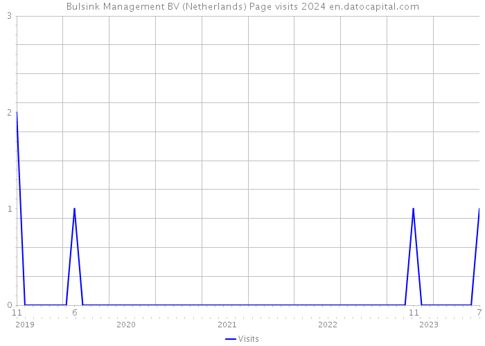 Bulsink Management BV (Netherlands) Page visits 2024 