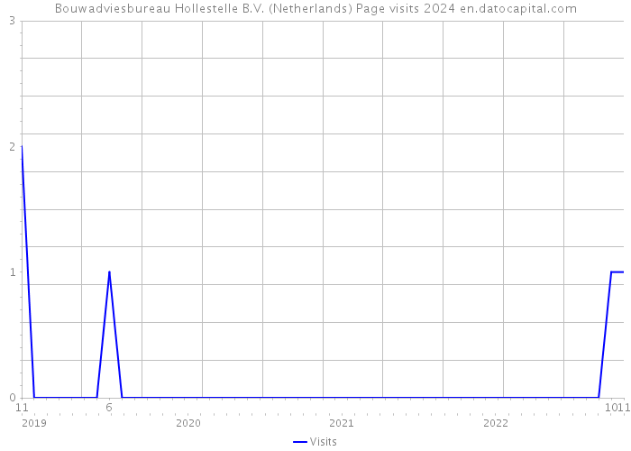Bouwadviesbureau Hollestelle B.V. (Netherlands) Page visits 2024 