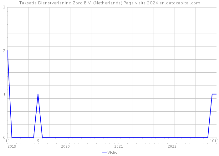 Taksatie Dienstverlening Zorg B.V. (Netherlands) Page visits 2024 