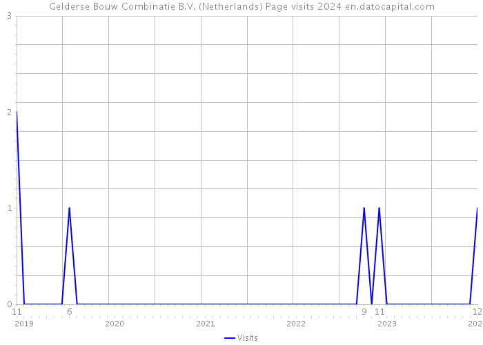 Gelderse Bouw Combinatie B.V. (Netherlands) Page visits 2024 