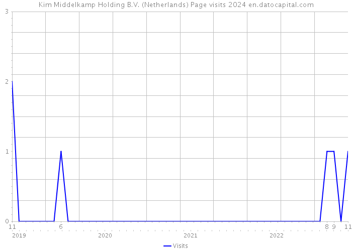Kim Middelkamp Holding B.V. (Netherlands) Page visits 2024 
