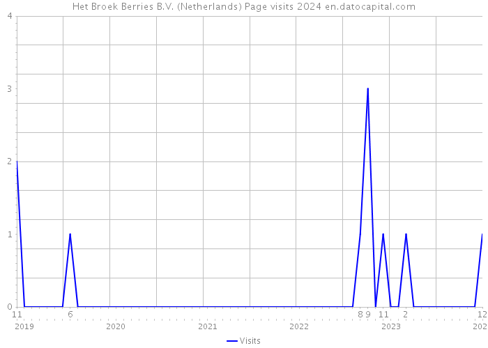 Het Broek Berries B.V. (Netherlands) Page visits 2024 