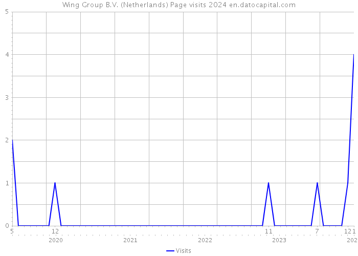 Wing Group B.V. (Netherlands) Page visits 2024 