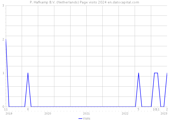 P. Hafkamp B.V. (Netherlands) Page visits 2024 