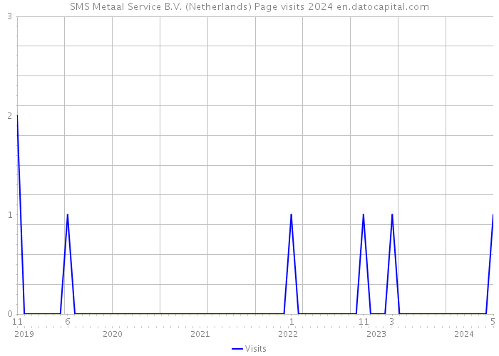 SMS Metaal Service B.V. (Netherlands) Page visits 2024 