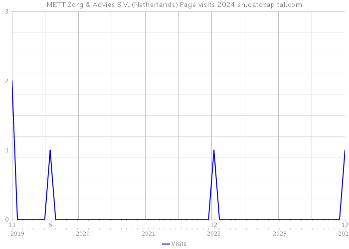METT Zorg & Advies B.V. (Netherlands) Page visits 2024 