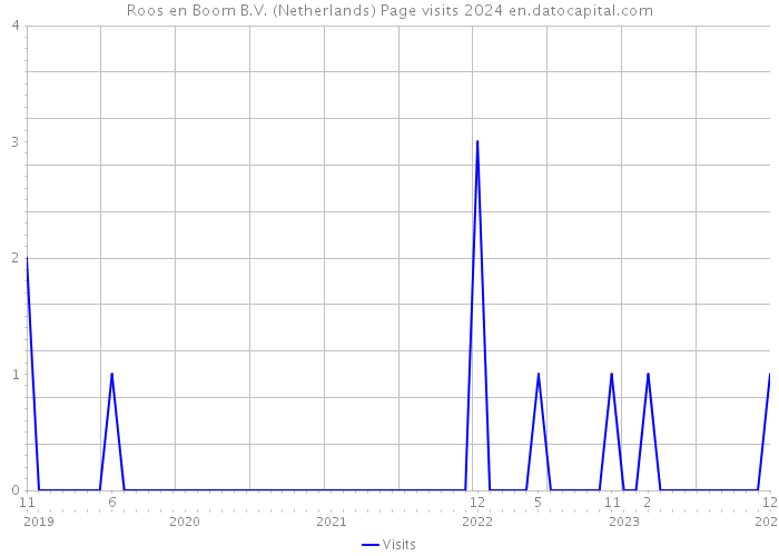 Roos en Boom B.V. (Netherlands) Page visits 2024 