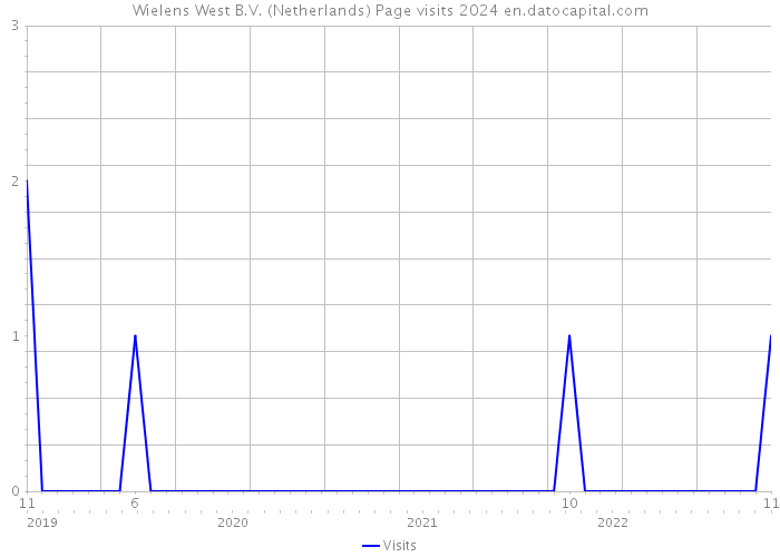 Wielens West B.V. (Netherlands) Page visits 2024 