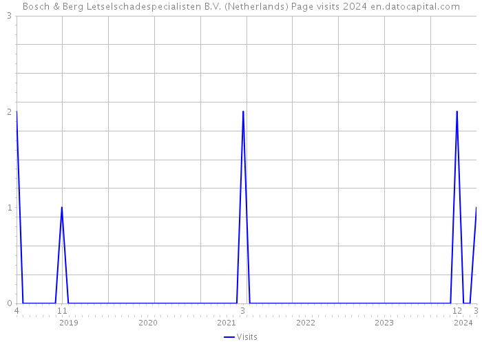 Bosch & Berg Letselschadespecialisten B.V. (Netherlands) Page visits 2024 