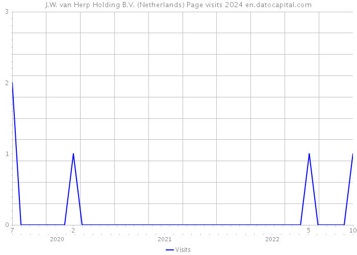 J.W. van Herp Holding B.V. (Netherlands) Page visits 2024 